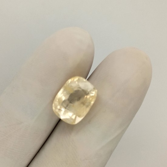 Yellow Sapphire (Pukhraj) 8.68 Ct Lab Tested Yellow Sapphire (Pukhraj) 8.68 Ct Lab Tested